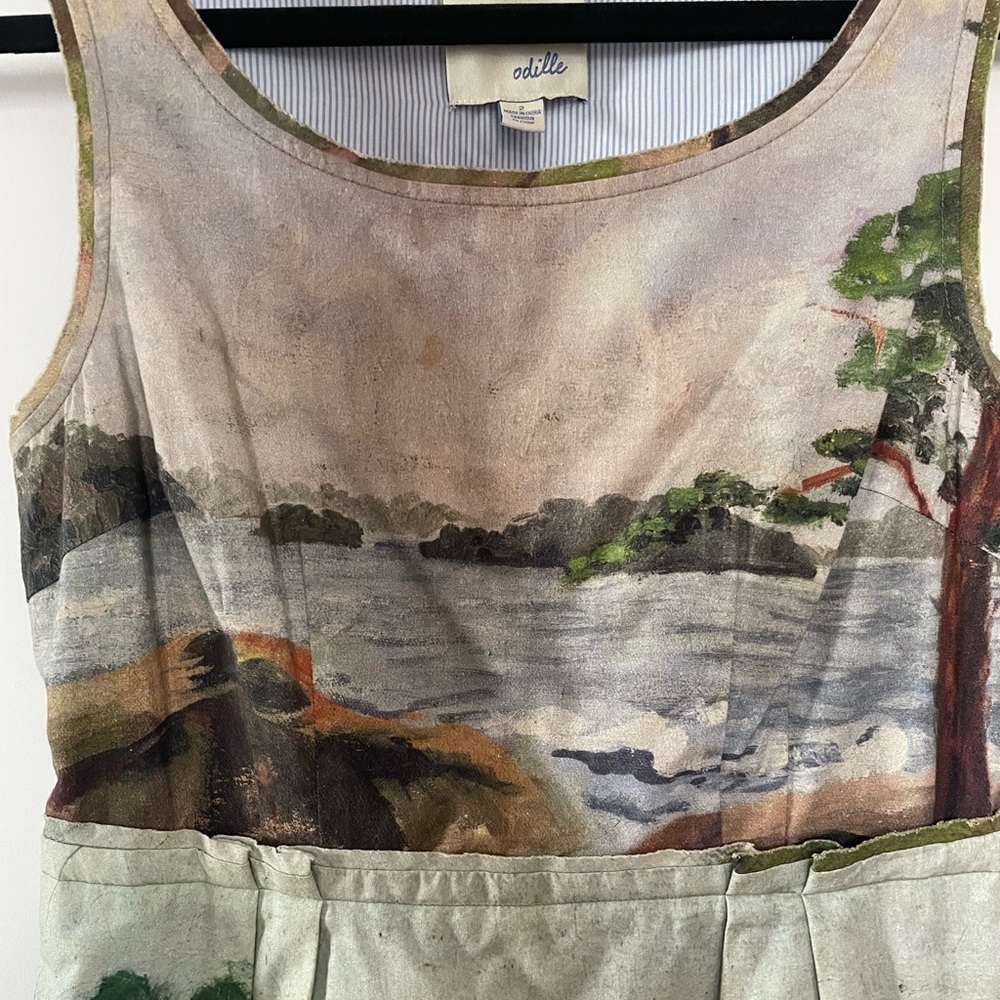 Anthropologie Odille Landscape Painting Dress - Picture 3 of 10